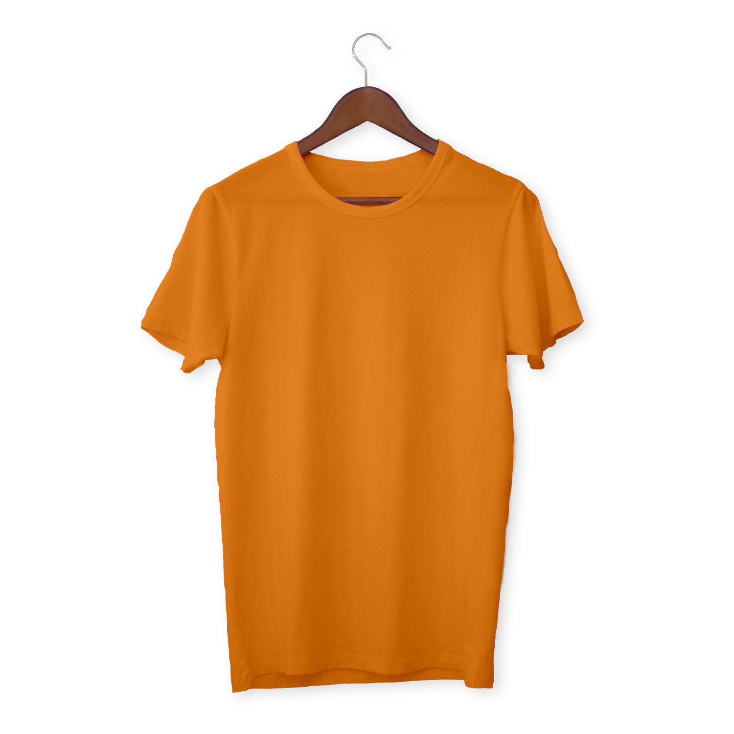 Orange Color Cotton T-Shirt For Men